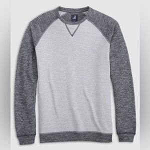 [M] JOHNNIE-O DAN COLORBLOCK CREWNECK Light Gray SWEATSHIRT JMKO3650